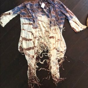 Boho lightweight netted jacket.